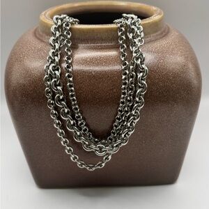 F.A.I.T.H. Elegant Silver Chain Necklace